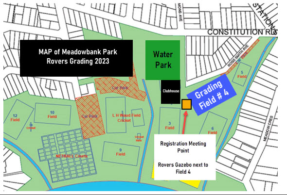 Meadowbank Park Grading Map